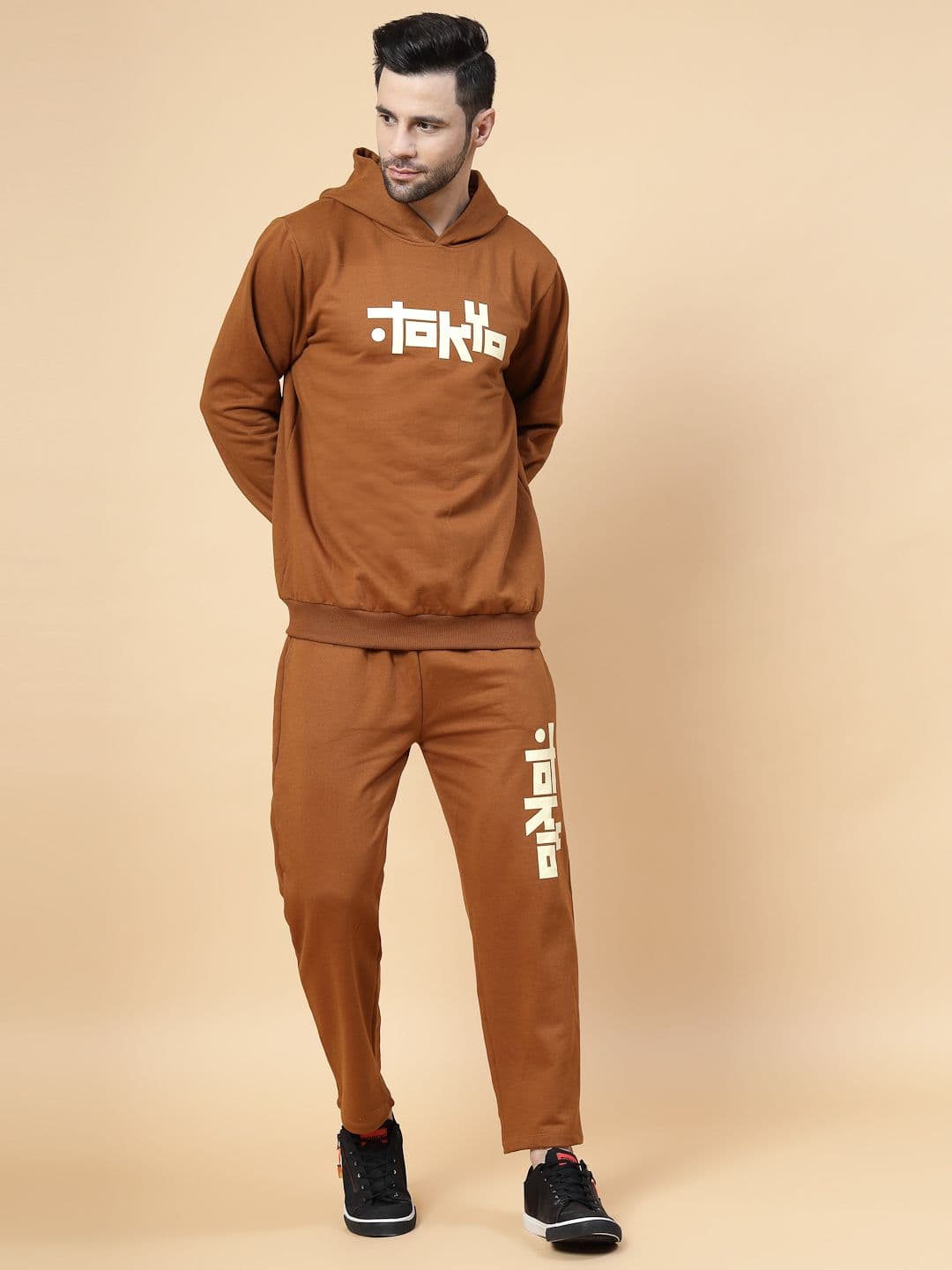 Rigo Men Printed Hooded Cotton Tracksuits - view 1