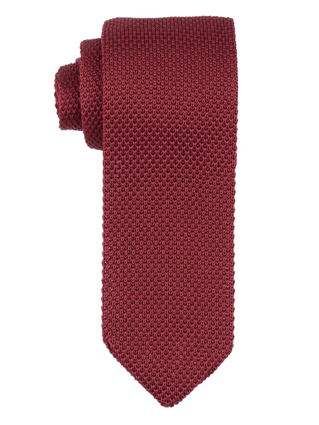 The Tie Hub Woven Designed Skinny Tie - view 1