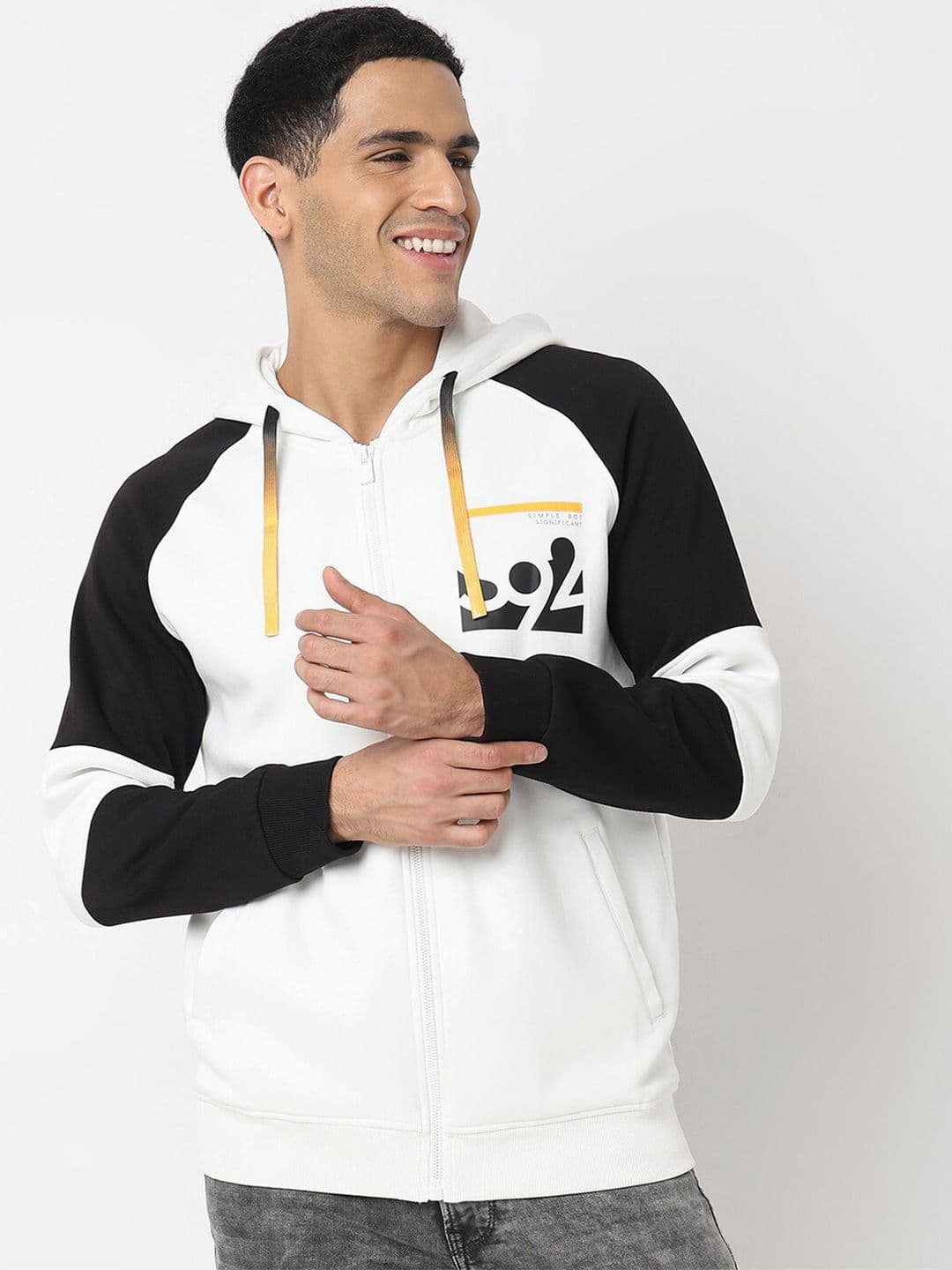 SPYKAR Graphic Printed Hooded Cotton Sweatshirt - view 1