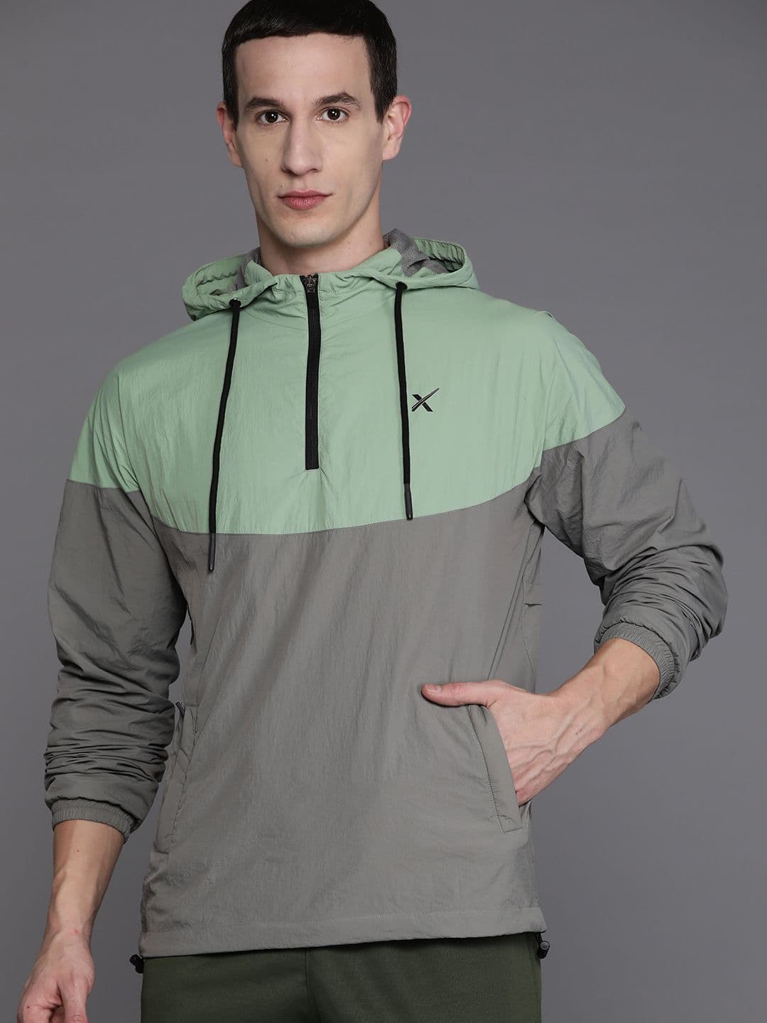 HRX by Hrithik Roshan Men Colourblocked Windcheater Running Sporty Jacket - view 1