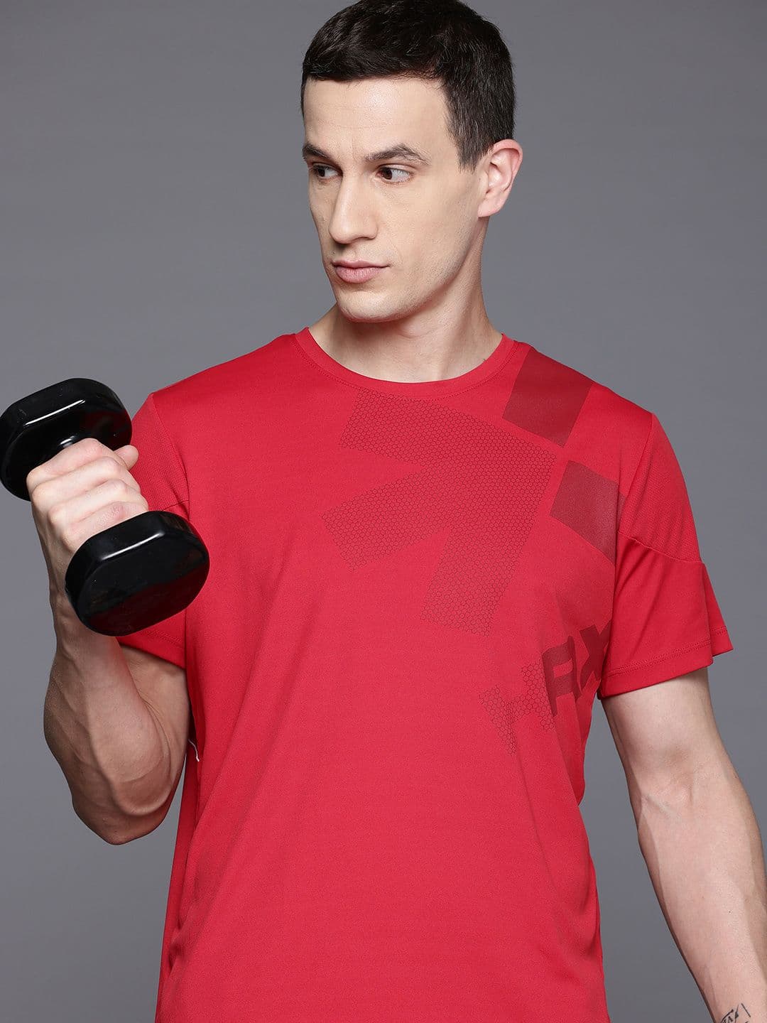 HRX by Hrithik Roshan Printed Rapid-Dry Training T-shirt - view 1