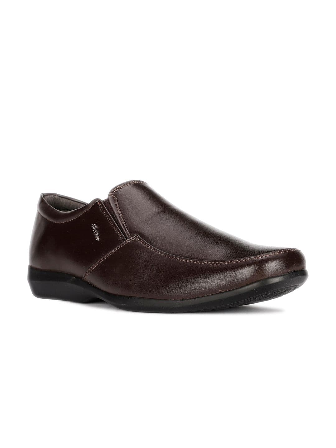 Bata Men Textured Formal Slip-On Shoes - view 1