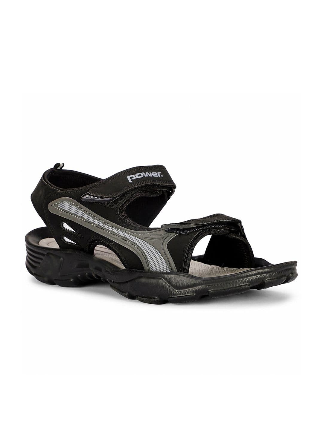 Power Men Textured Leather Sports Sandals - view 1