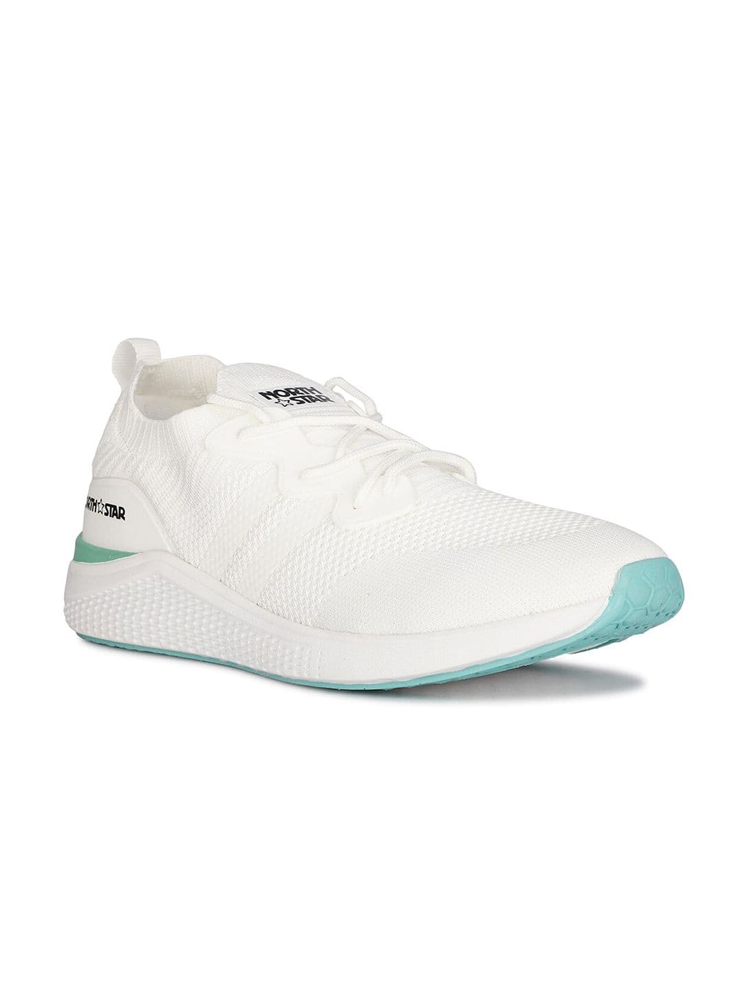 North Star SLASHER Men White Textured Round Toe Running Shoes - view 1