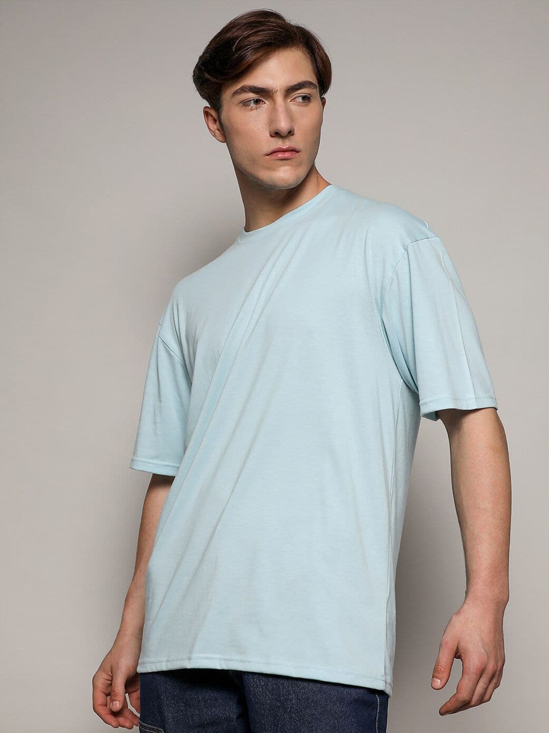CAHOOT Men Drop-Shoulder Sleeves Cotton Oversized T-shirt - view 1