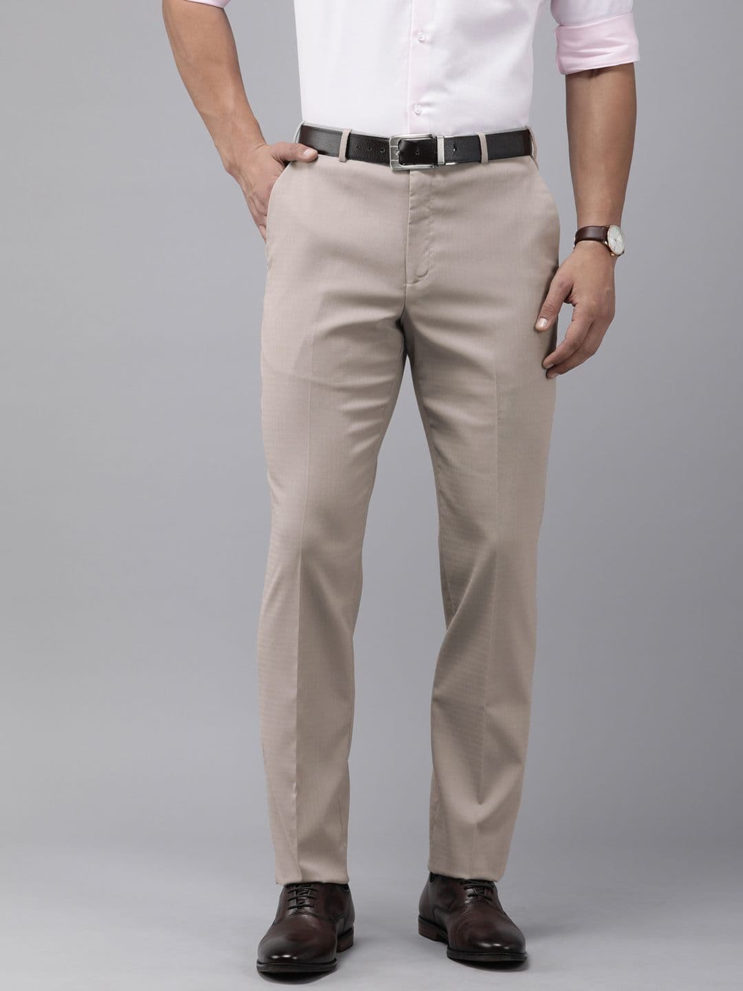Park Avenue Men Solid Formal Trouser - view 1