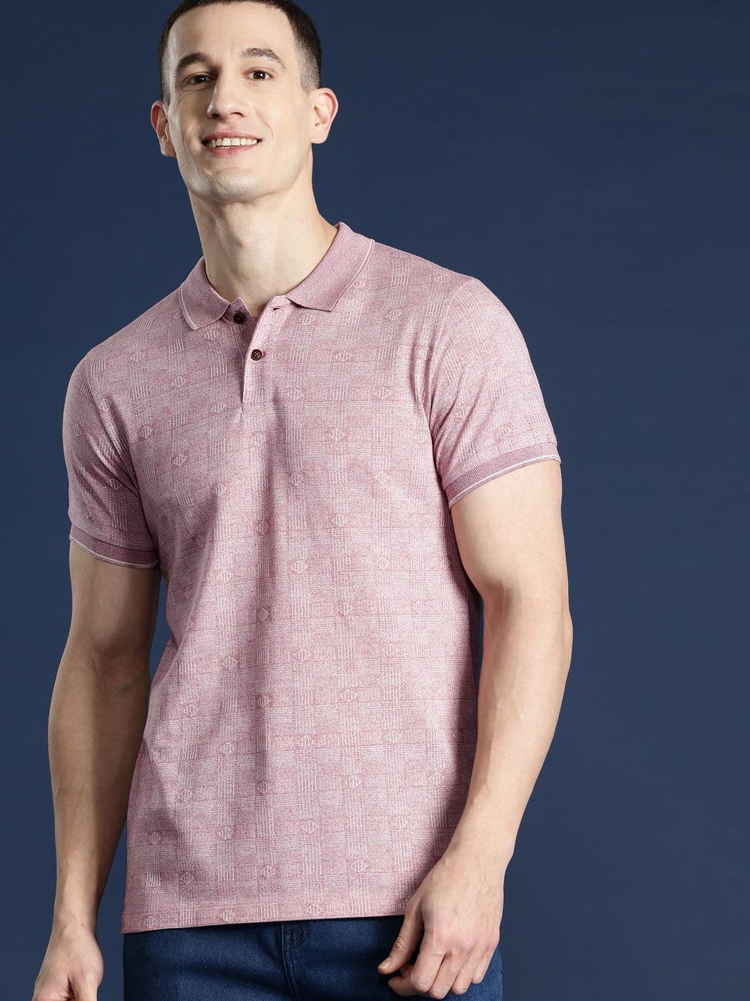 Mast & Harbour Men Polo Collar T-shirt - view 1