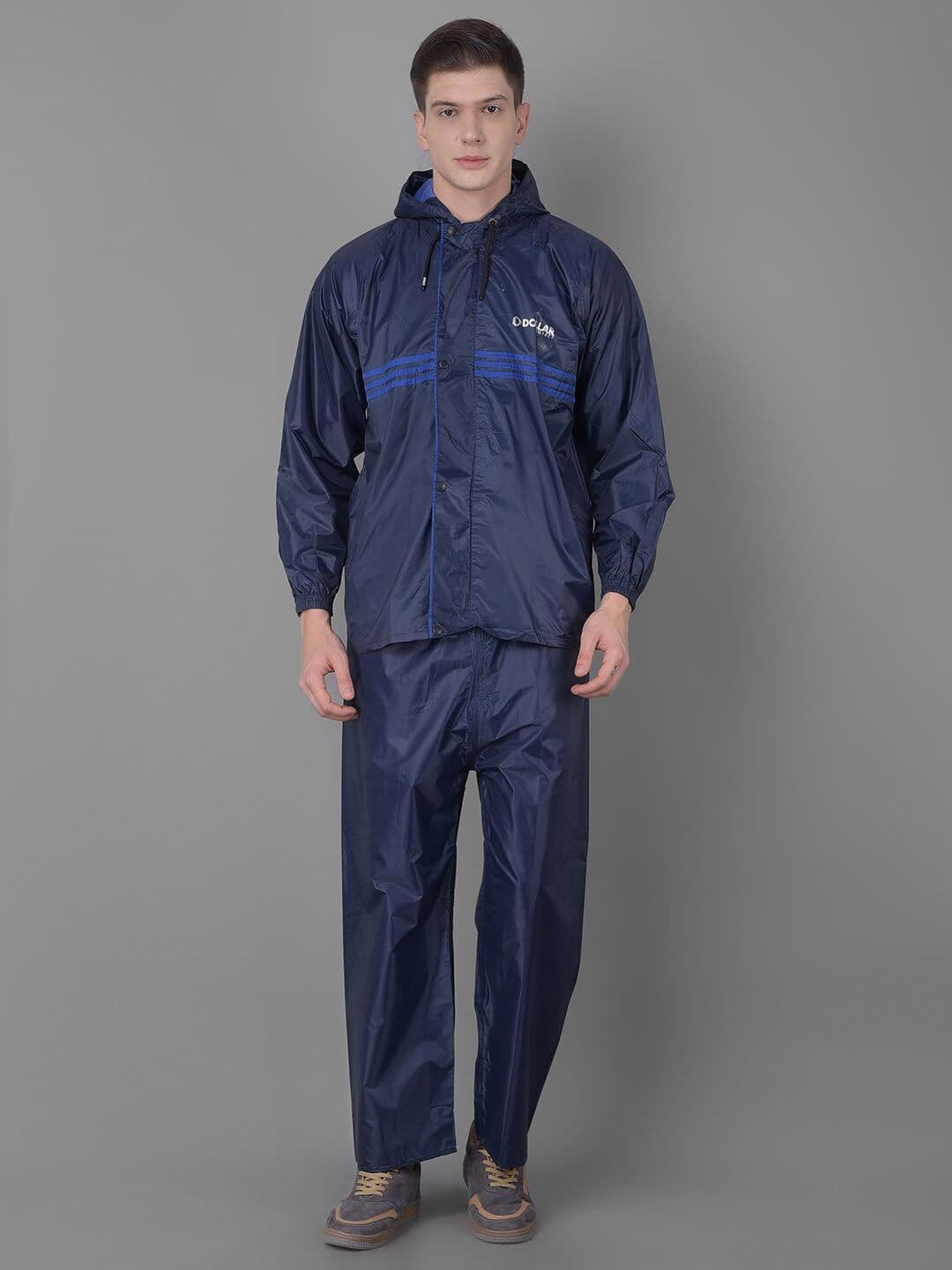 Dollar Hooded Long Sleeves Rain Jacket - view 1