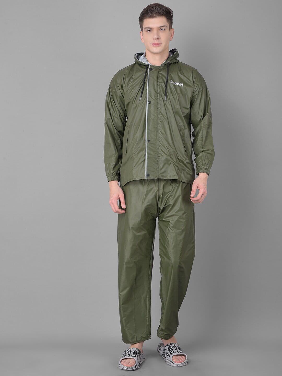 Dollar Long Sleeves Adjustable Hood Reversible Rain Jacket - view 1