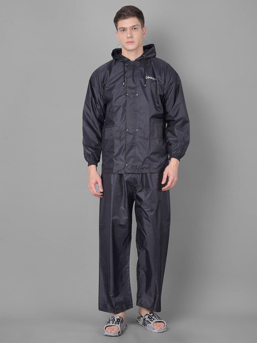 Dollar Adjustable Hood Reversible Rain Jacket - view 1