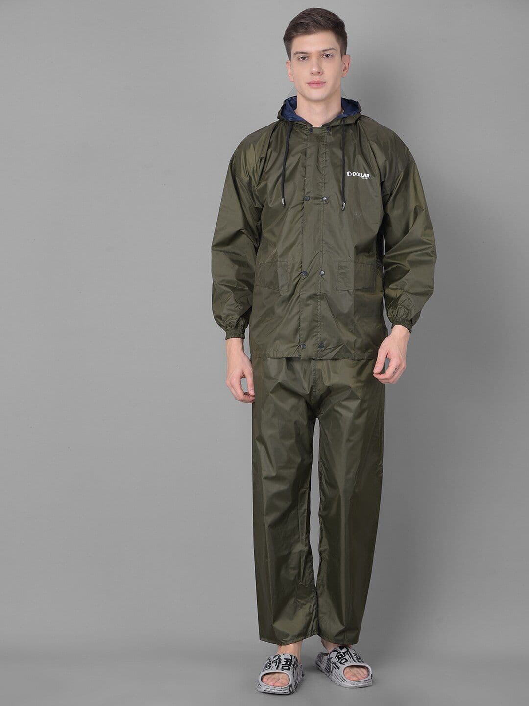Dollar Men Adjustable Reversible Hooded Rain Jacket - view 1