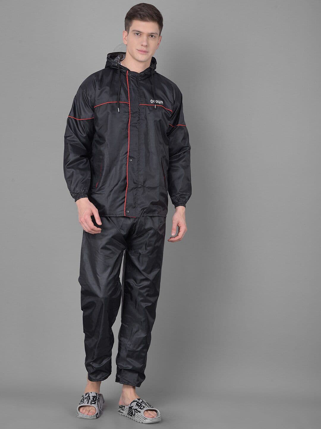 Dollar Men Adjustable Reversible Hooded Rain Jacket - view 1