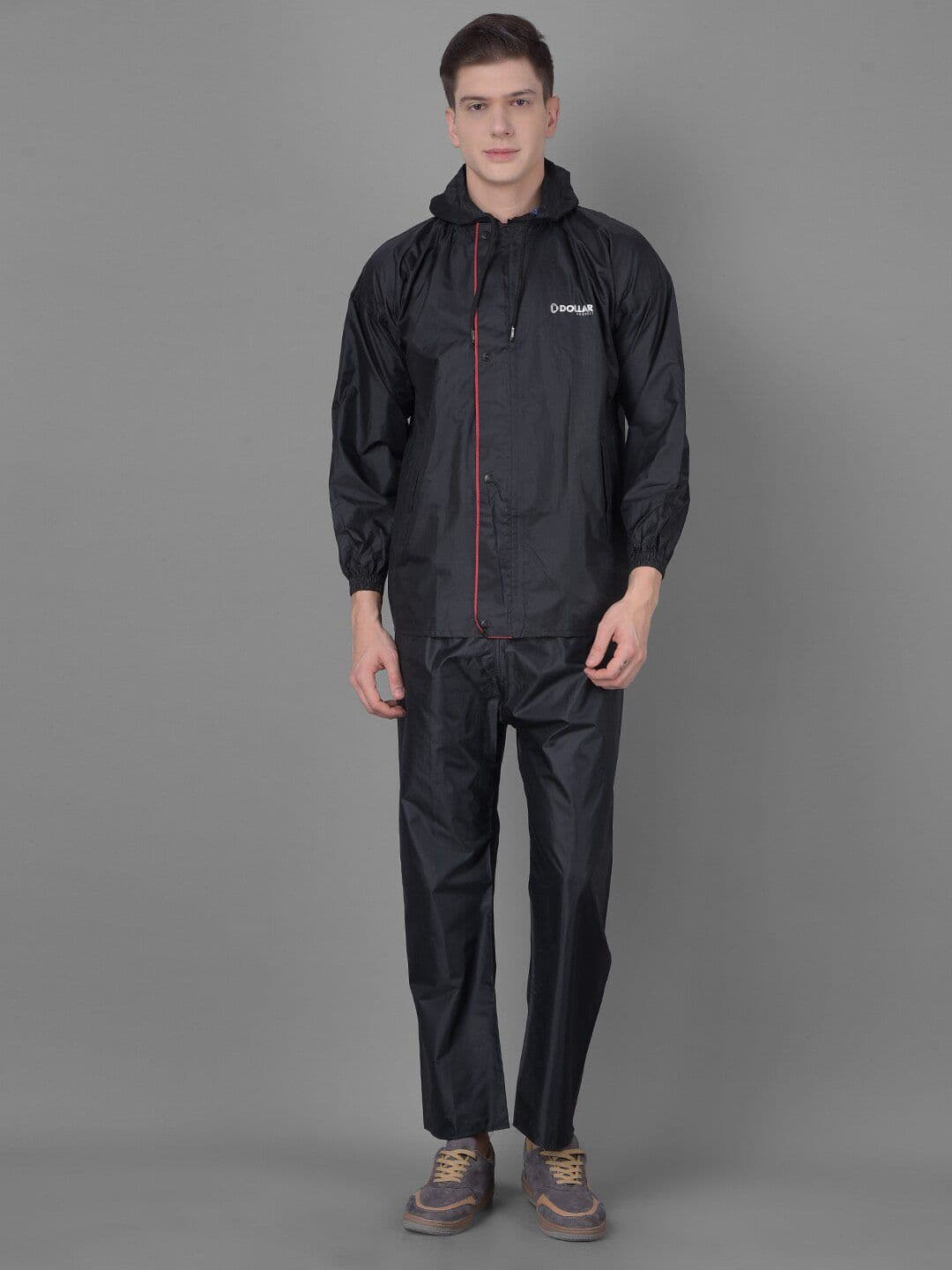 Dollar Men Adjustable Reversible Hooded Rain Jacket - view 1