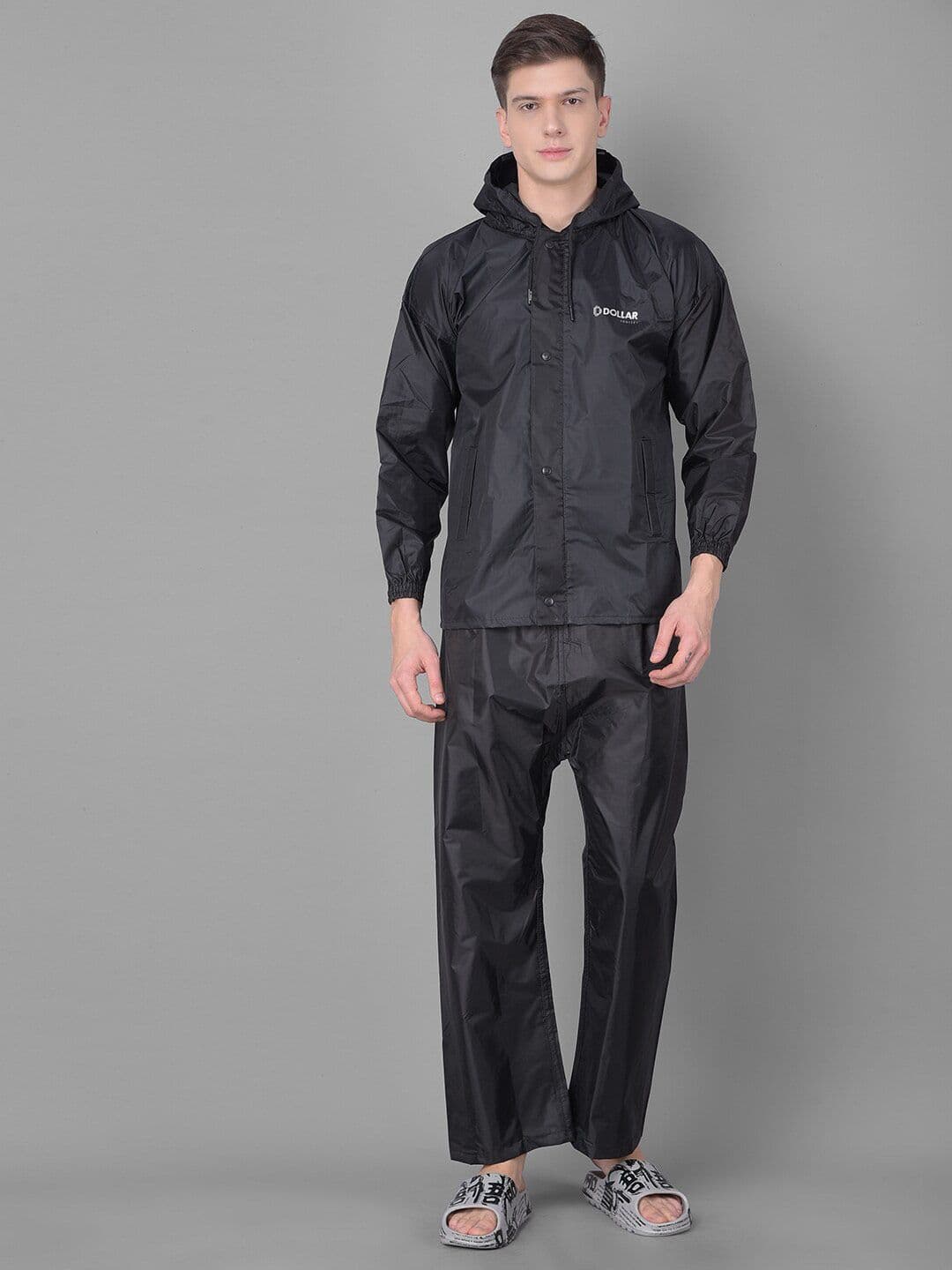 Dollar Men Adjustable Reversible Hooded Rain Jacket - view 1