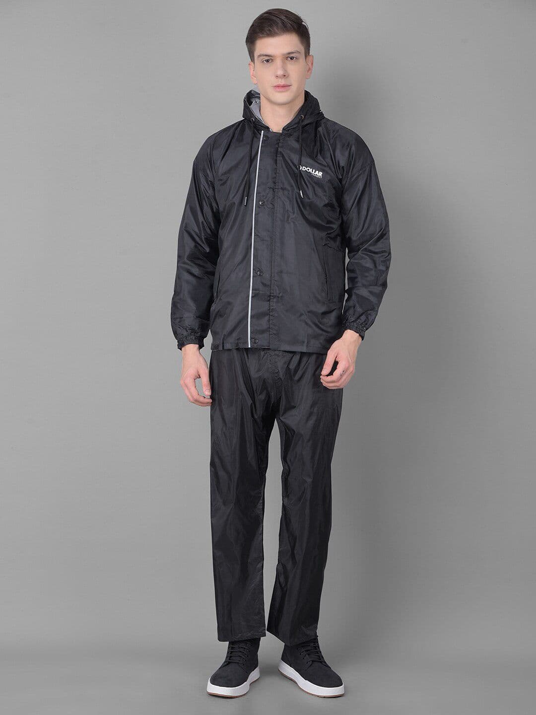 Dollar Men Adjustable Reversible Hooded Rain Jacket - view 1
