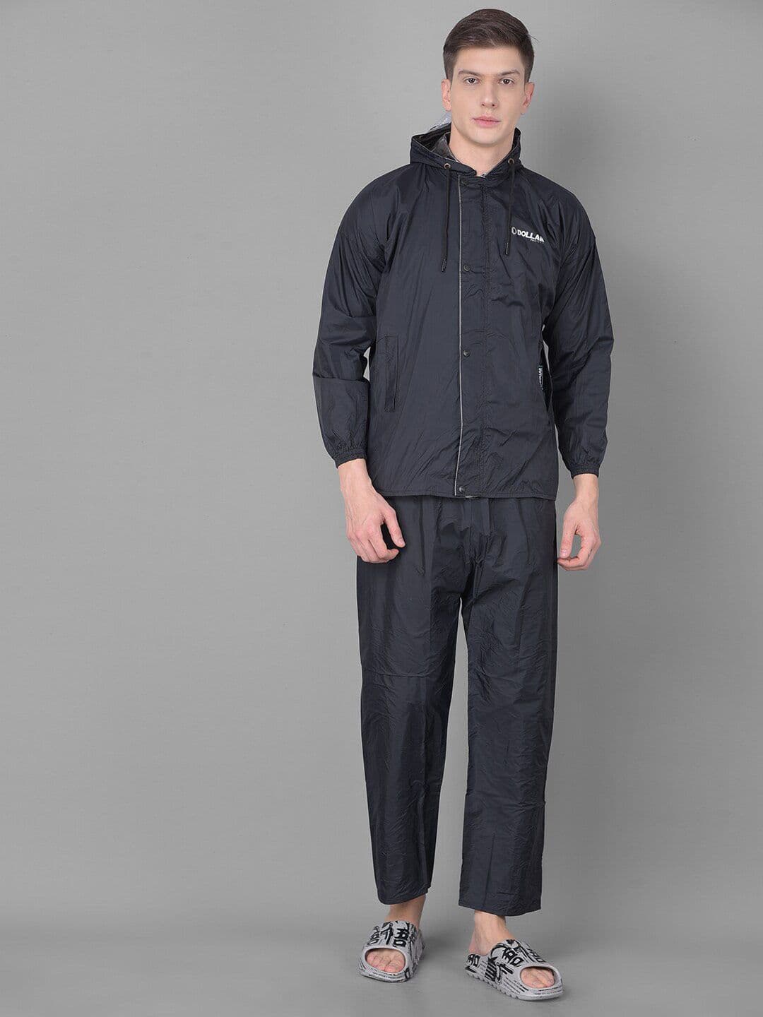 Dollar Men Adjustable Reversible Hooded Rain Jacket - view 1