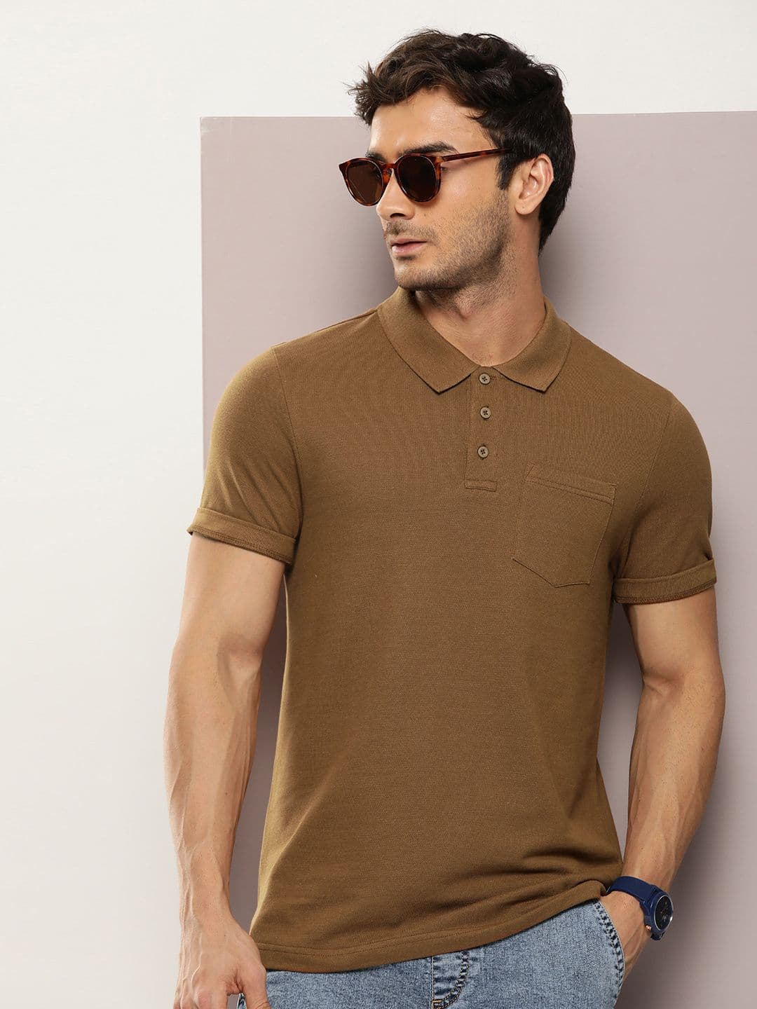 Kook N Keech Men Polo Collar Pure Cotton T-shirt - view 1