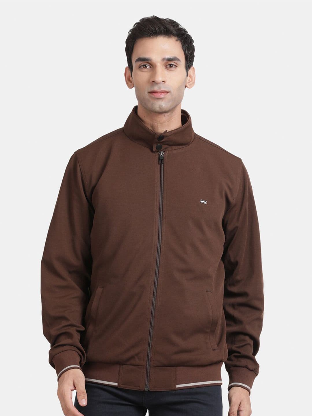 t-base Stand Collar Insulator Bomber Jacket - view 1