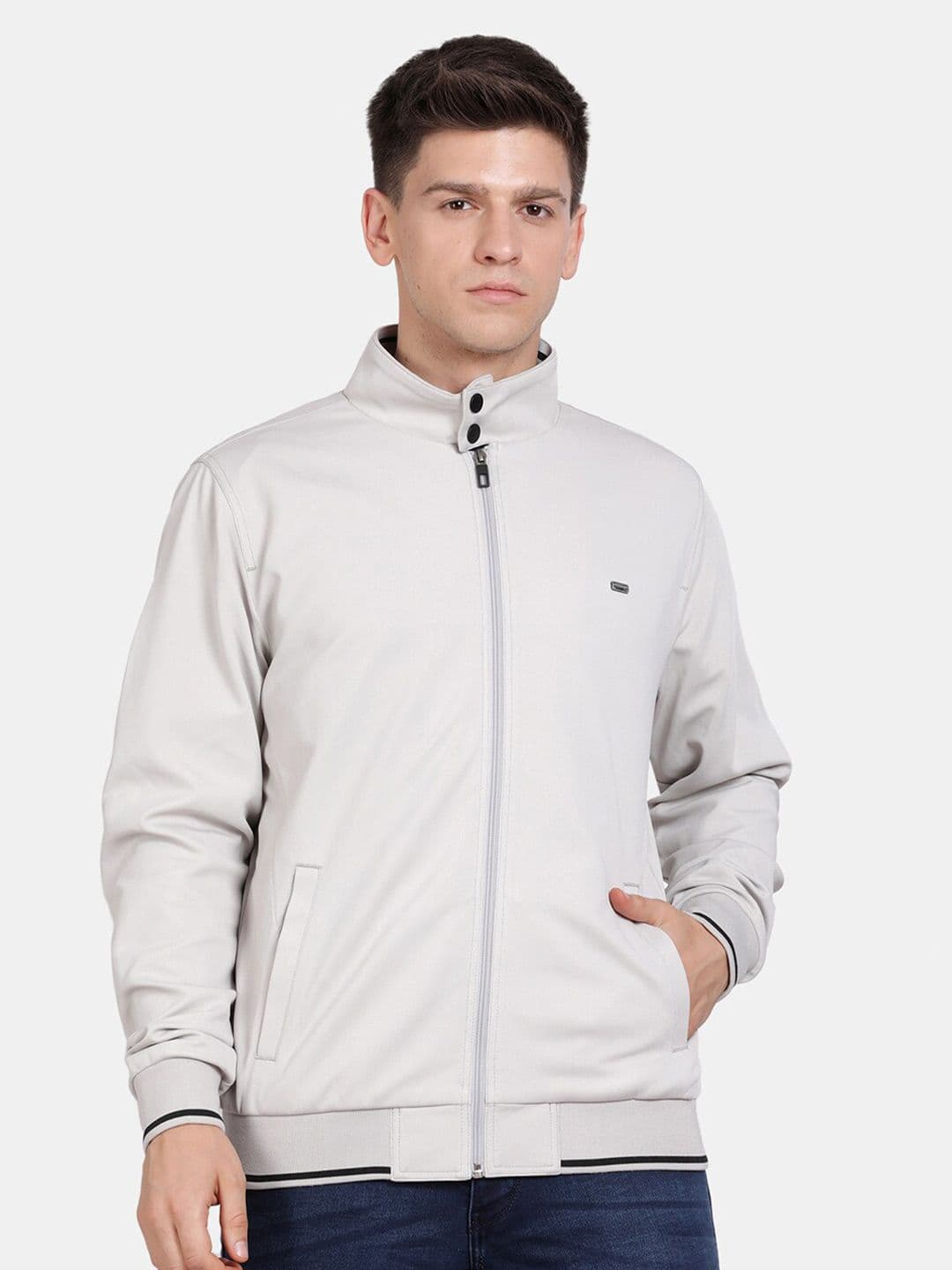 t-base Stand Collar Insulator Bomber Jacket - view 1
