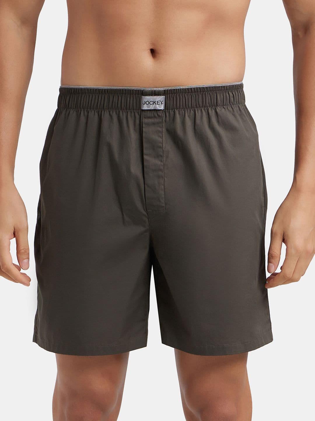 Jockey Combed Mercerized Cotton Woven Fabric Boxer Shorts-MC10 - view 1