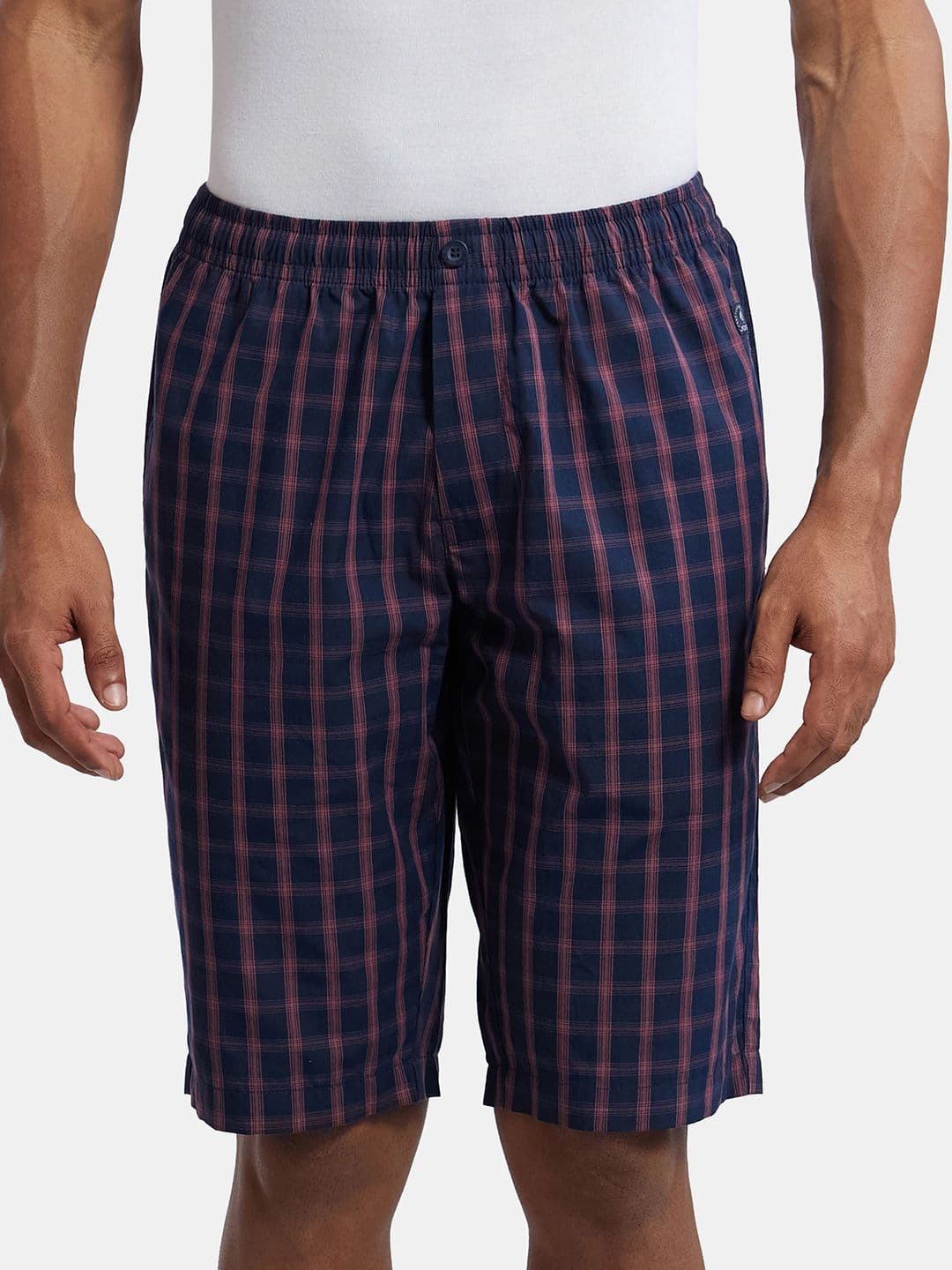 Jockey Combed Mercerized Cotton Woven Fabric Shorts with Side Pockets-9005 - view 1