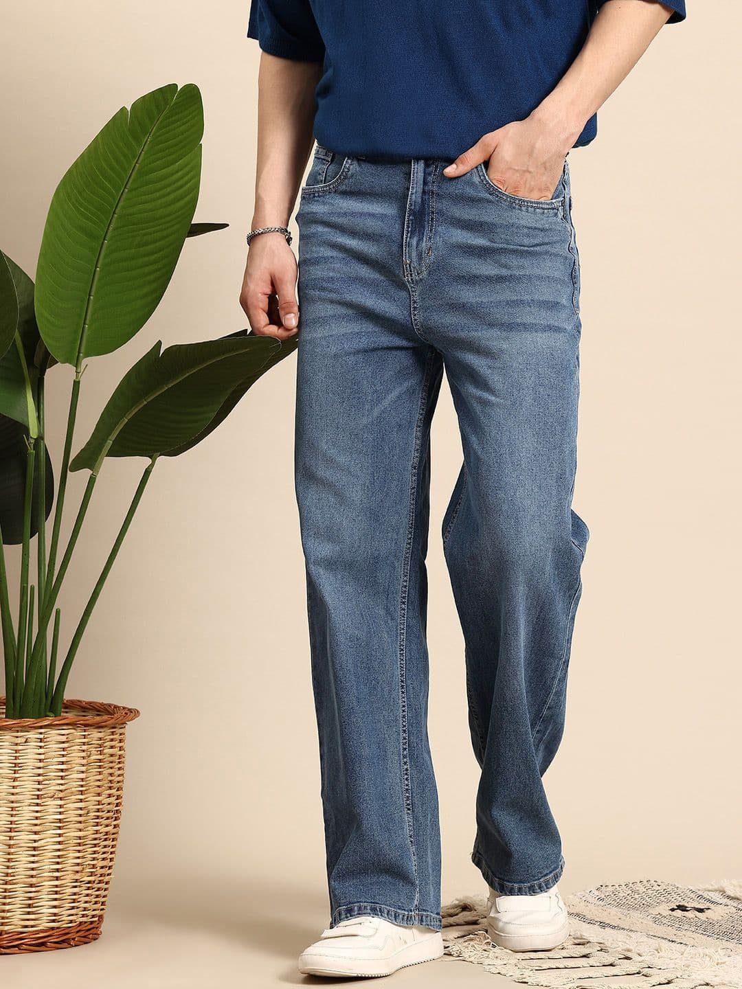 Mast & Harbour Men Wide Leg Jeans - view 1