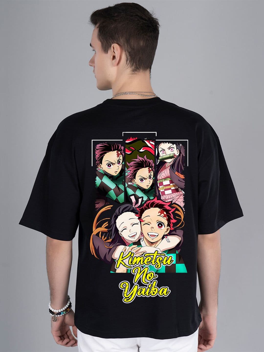 PRONK Anime Printed Cotton Oversized T-shirt - view 1