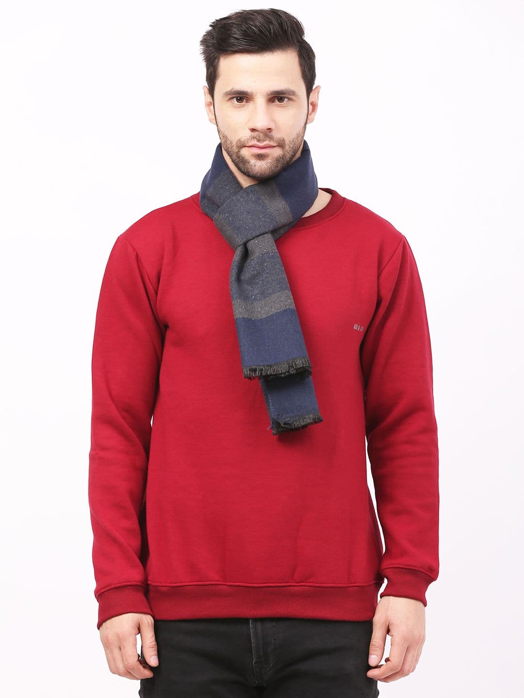 Calvadoss Men Geometric Woven Design Stole - view 1