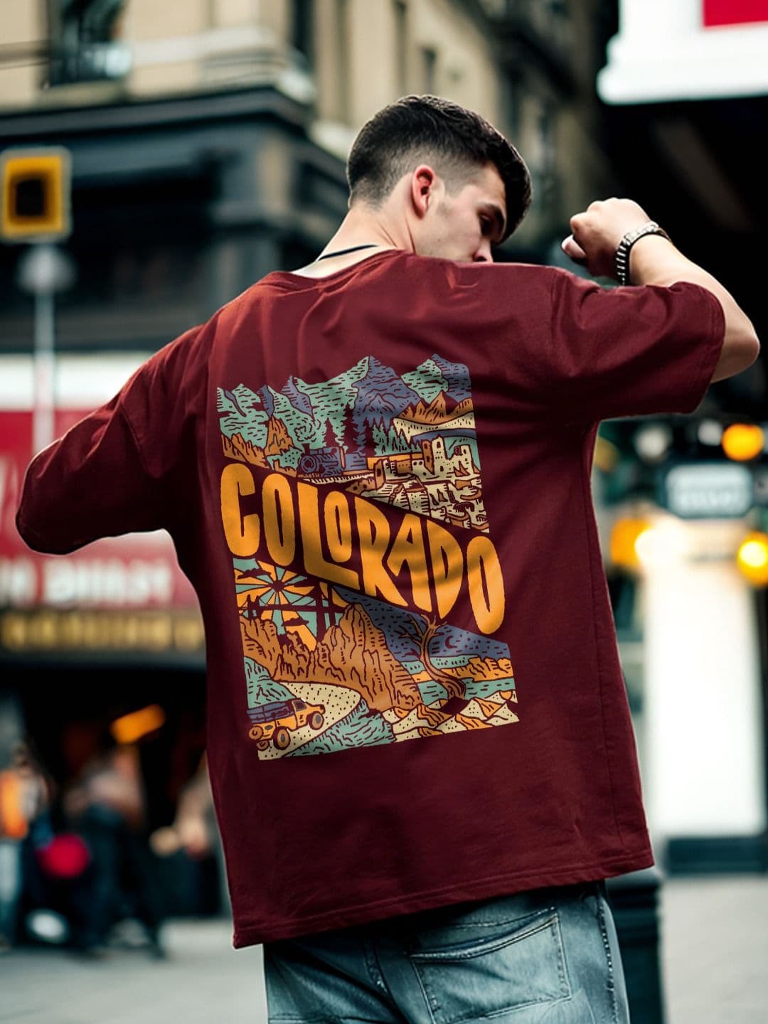 NOBERO Graphic Printed Oversized T-shirt - view 1