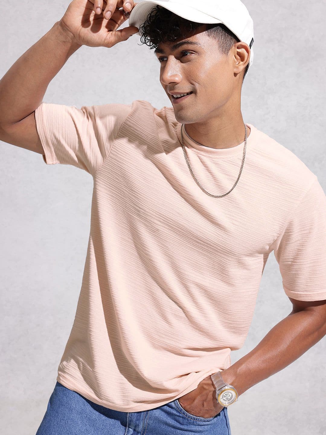 WROGN Self Striped T-shirt - view 1