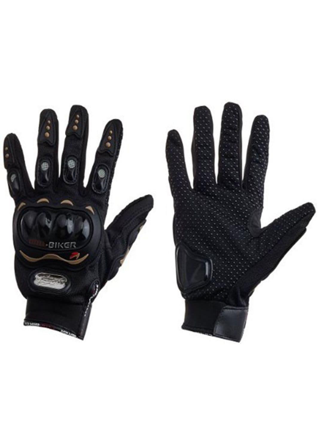 BAESD Men Probiker Textured Leather Riding Gloves - view 1