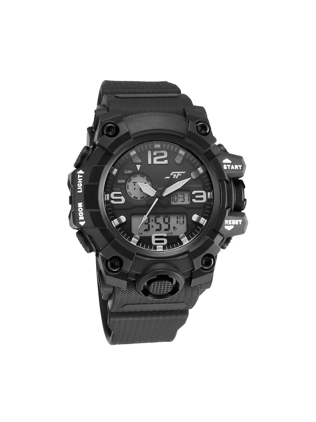 Sonata Sf Sparq Quartz Analog Digital With Black Dial Watch For Men - 77129pp01w - view 1