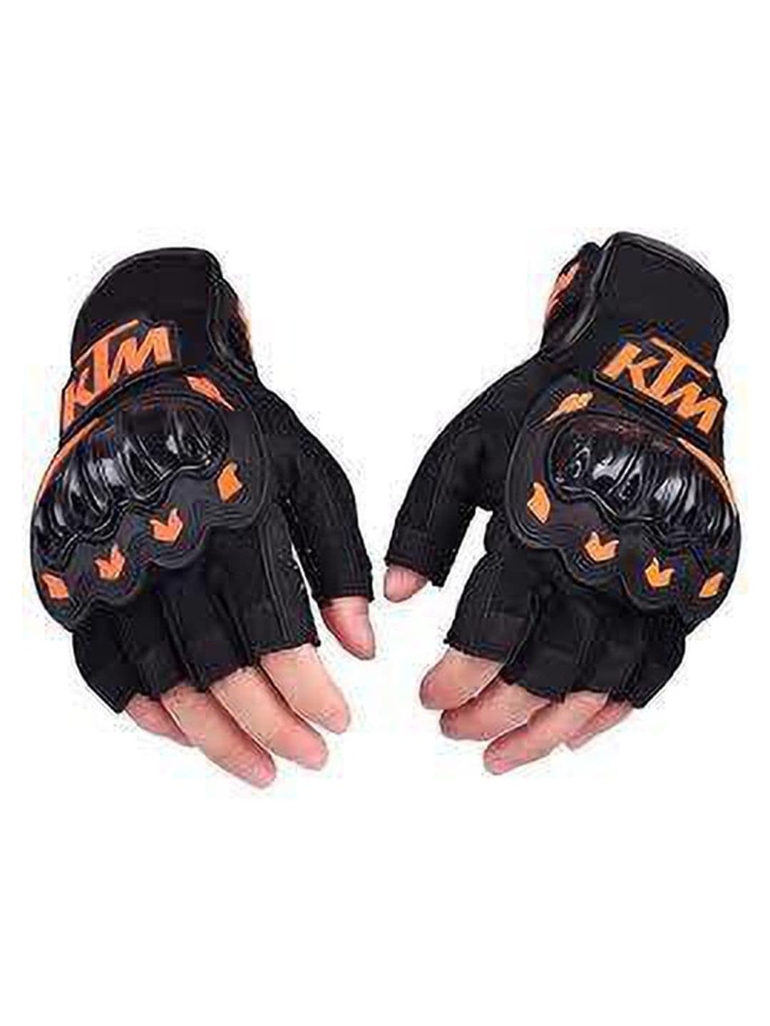 BAESD Men Patterned Leather Breathable Riding Gloves - view 1