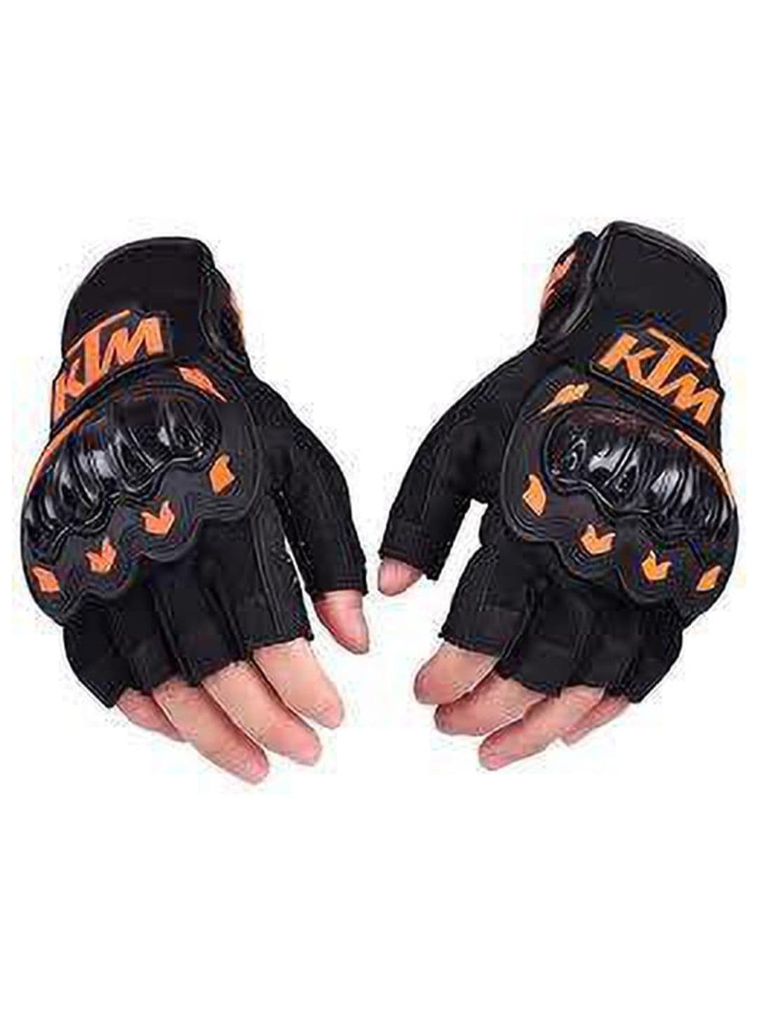 BAESD Men Patterned Leather Breathable Riding Gloves - view 1