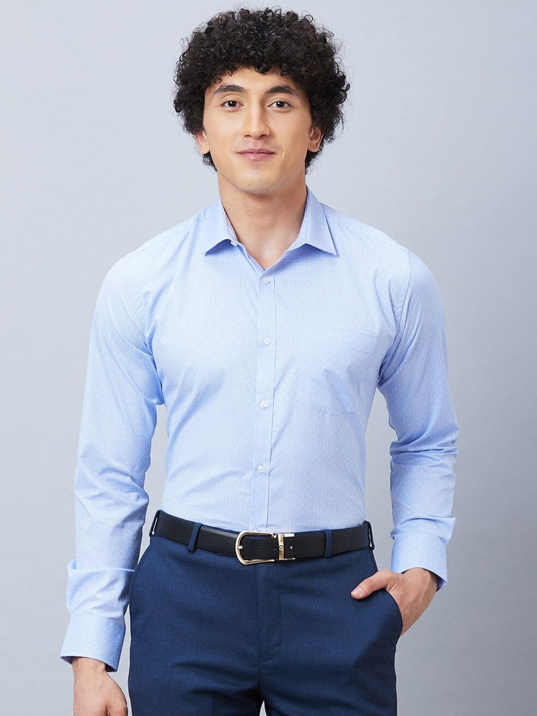 Park Avenue Slim Fit Opaque Cotton Formal Shirt - view 1