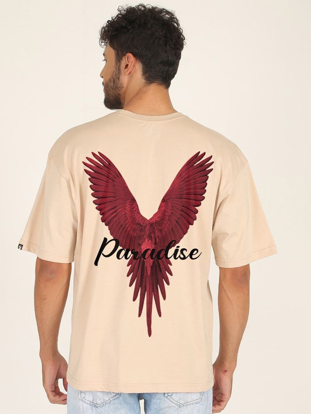 PRONK Printed Round Neck Oversized T-shirt - view 1