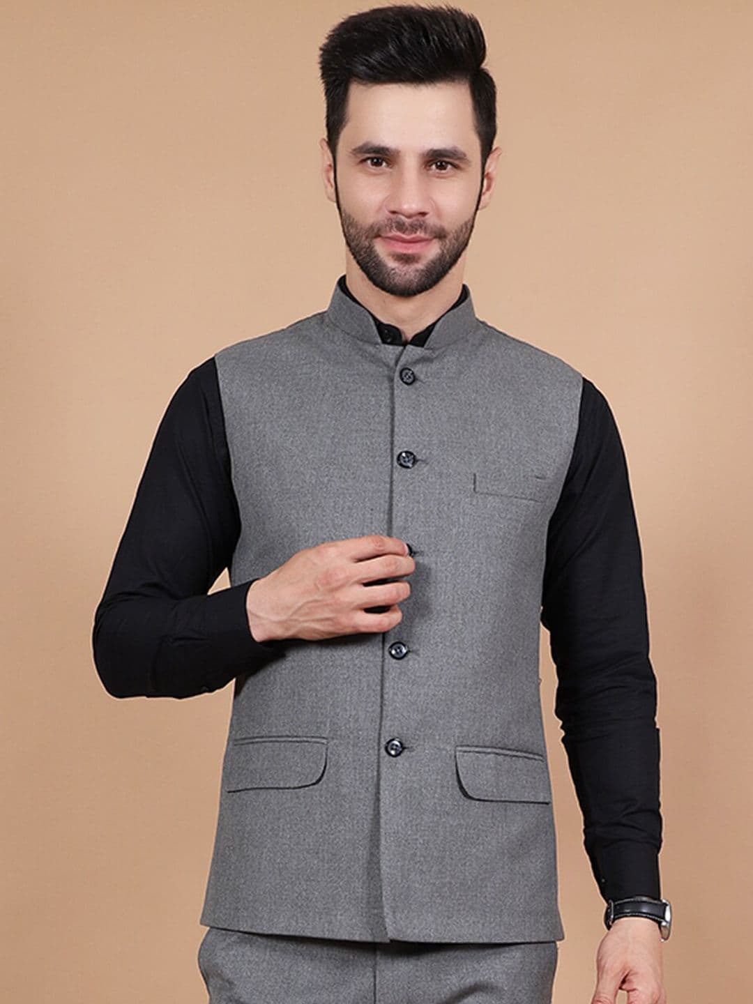 Wintage Single-Breasted Two-Piece Formal Suit - view 1