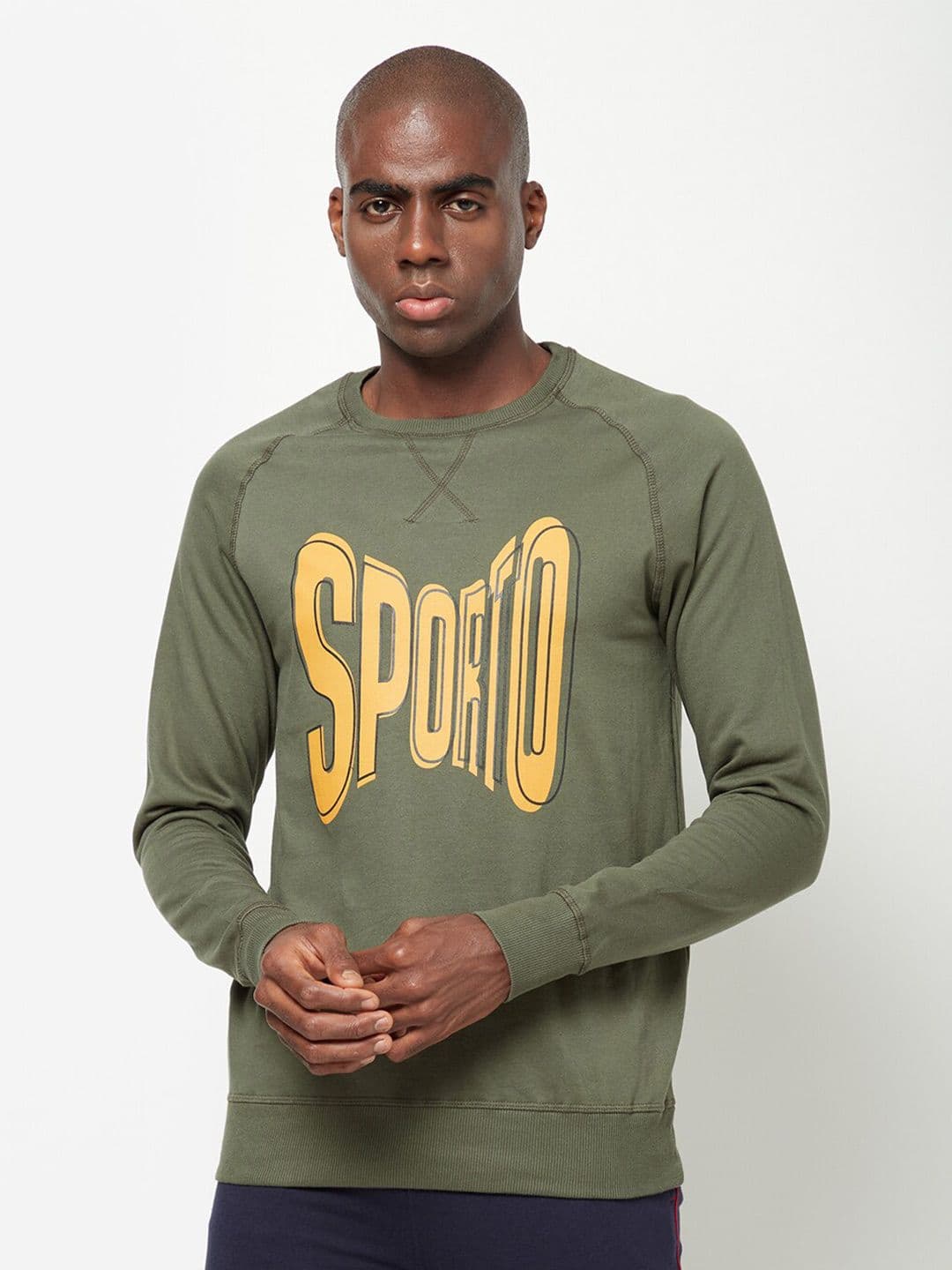 SPORTO Typography Printed Pullover Sweatshirt - view 1