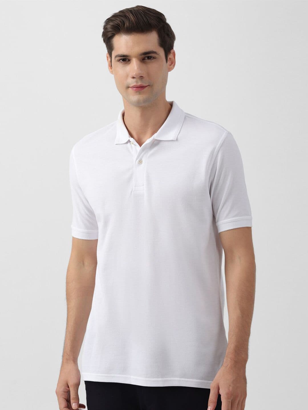 Peter England Casuals Polo Collar Short Sleeves T-shirt - view 1