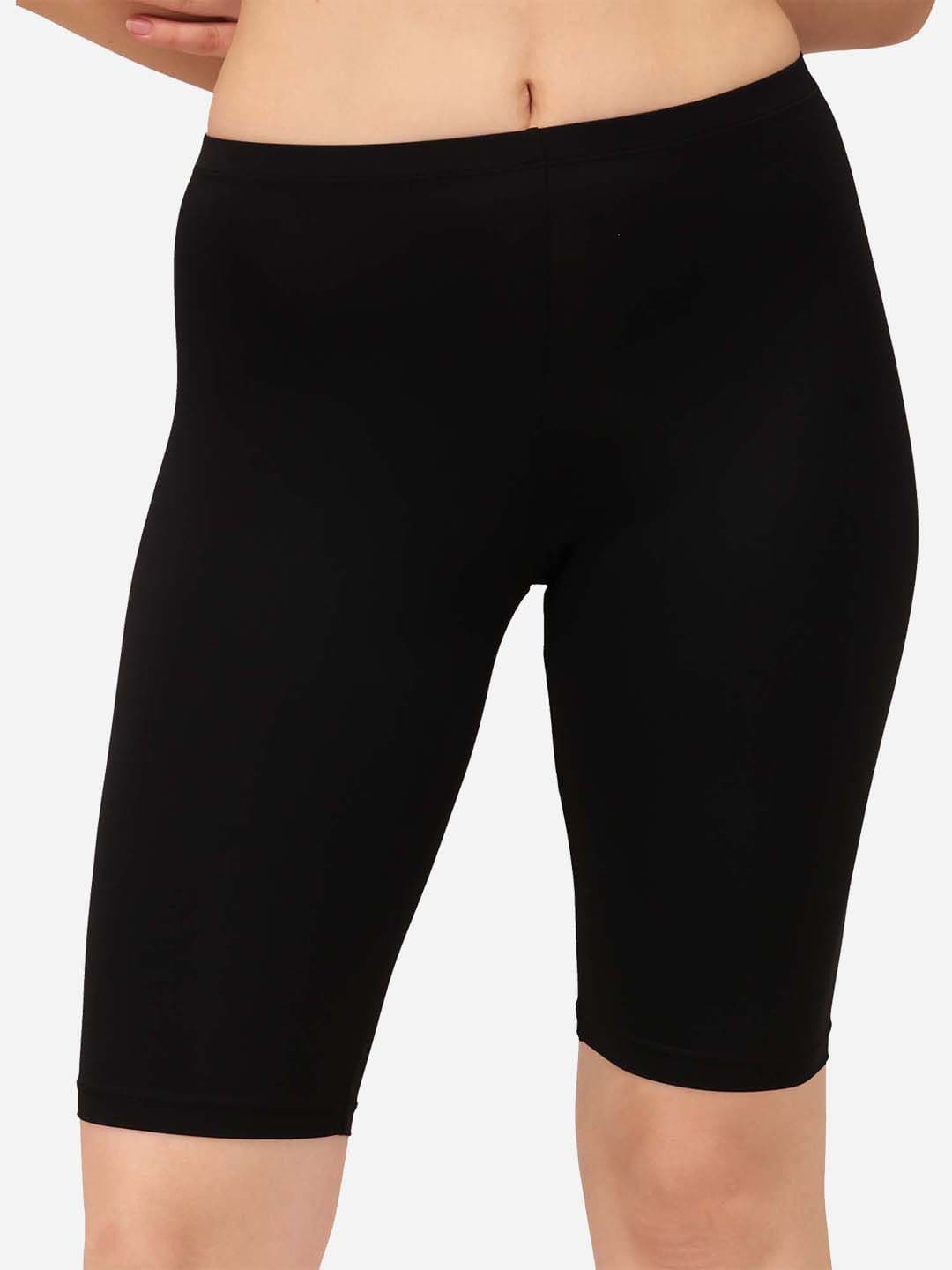 Soie Women Skinny Fit Mid Rise Cycling Sports Shorts - view 1