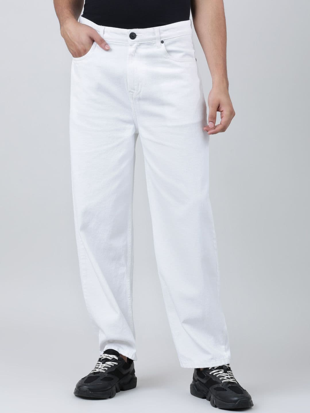 Bene Kleed Men Mid-Rise Baggy Fit Cotton Jeans - view 1