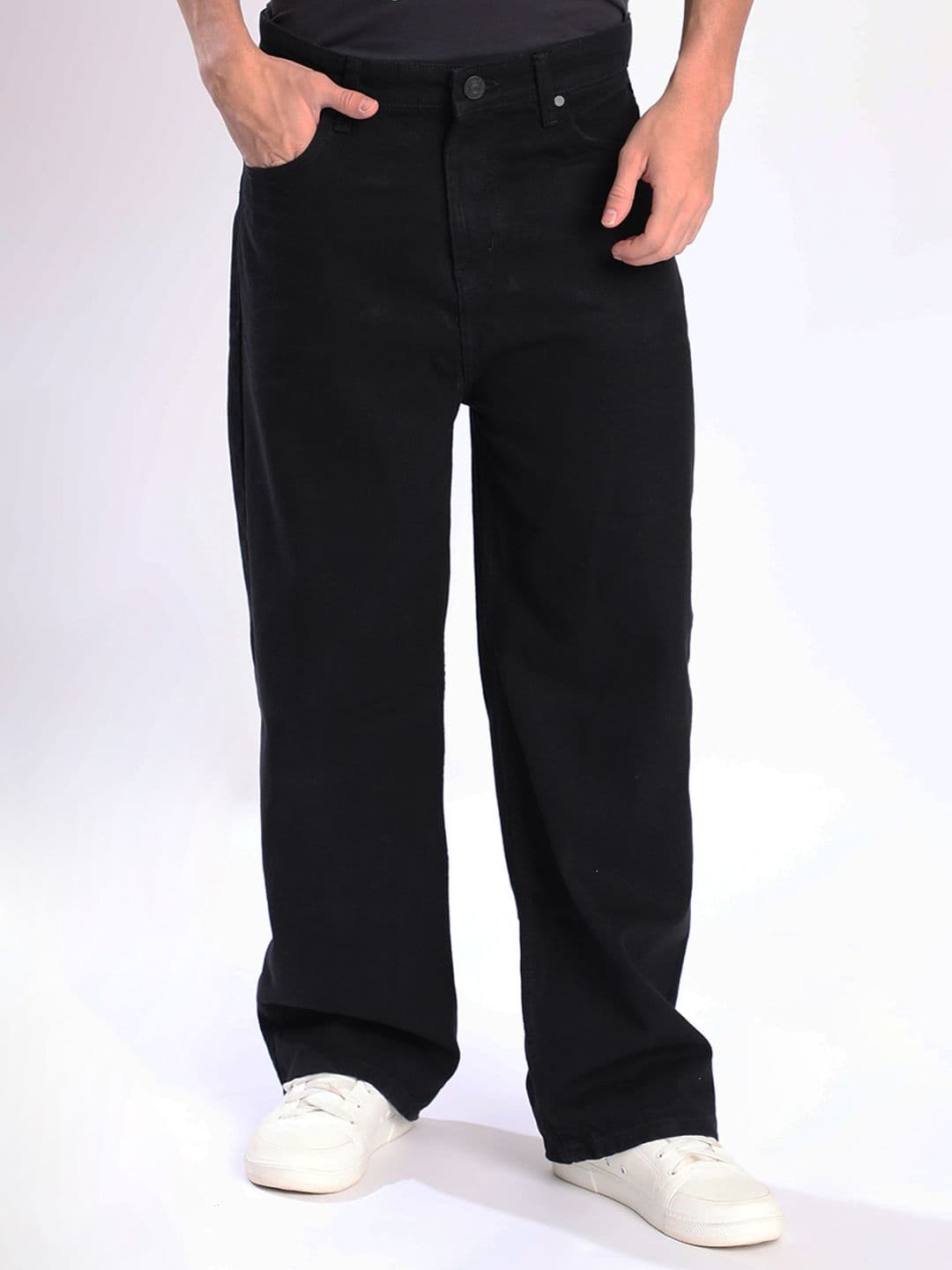 Bene Kleed Men Mid-Rise Baggy Fit Cotton Jeans - view 1