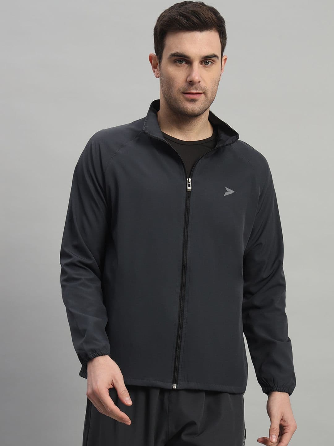 FITINC Mock Collar Long Sleeves Lightweight Rapid-Dry Sporty Jacket - view 1