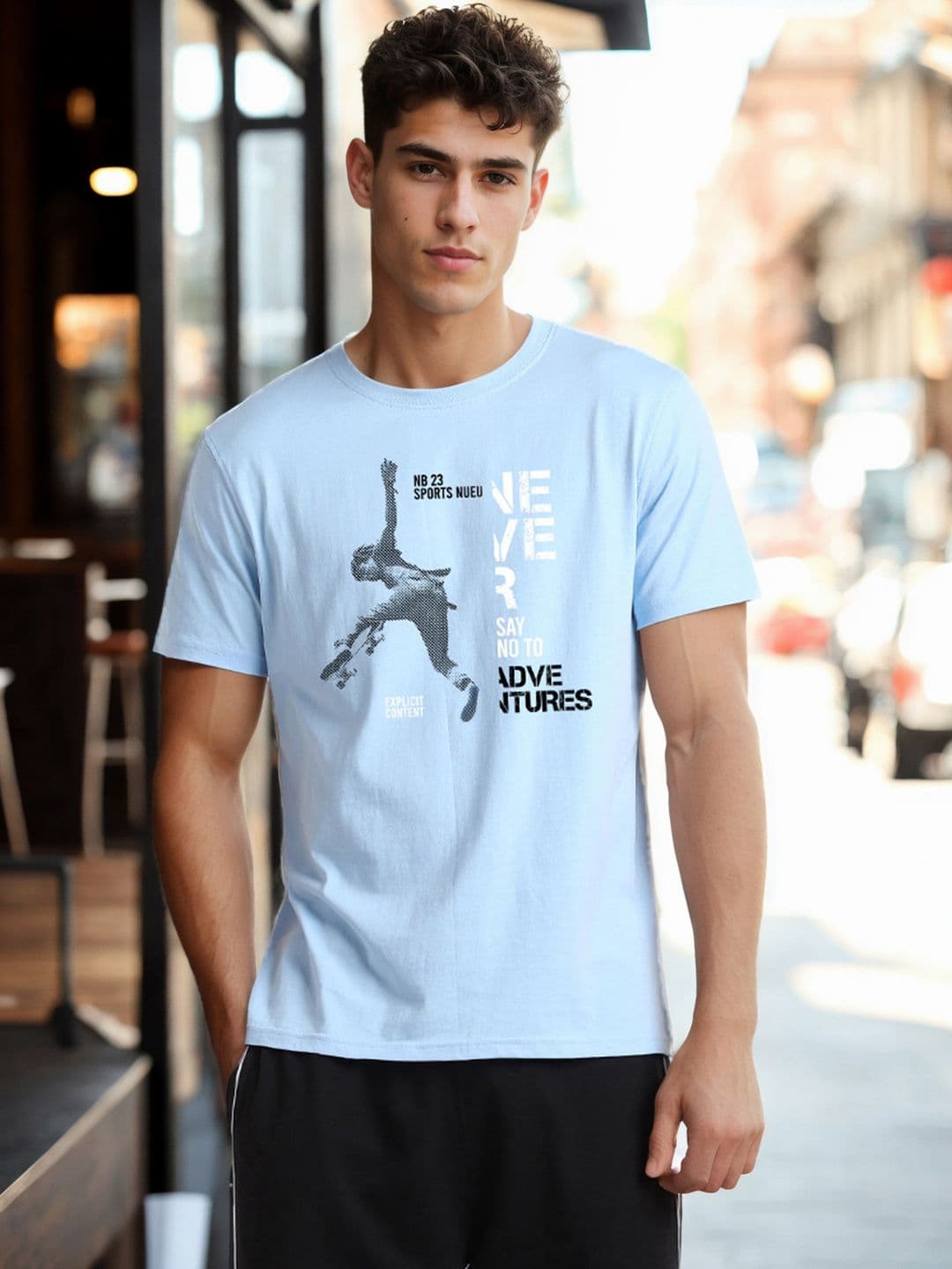 NOBERO Printed Pure Cotton T-shirt - view 1