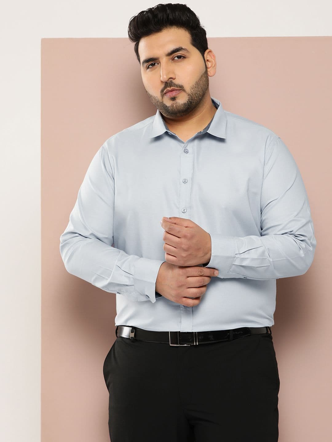Sztori Men Plus Size Smart Pure Cotton Formal Shirt - view 1