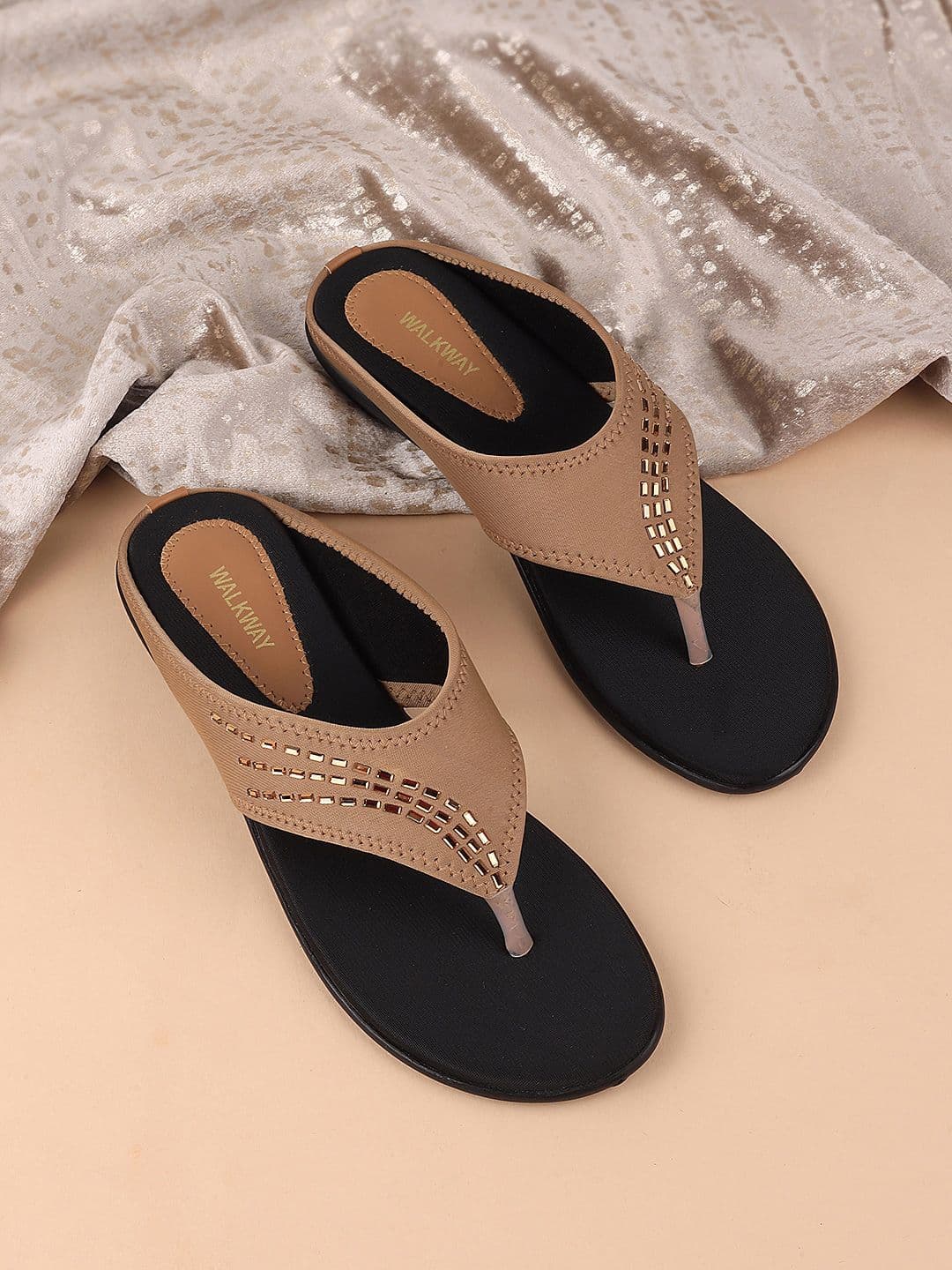 WALKWAY by Metro Embellished Open Toe Flats - view 1