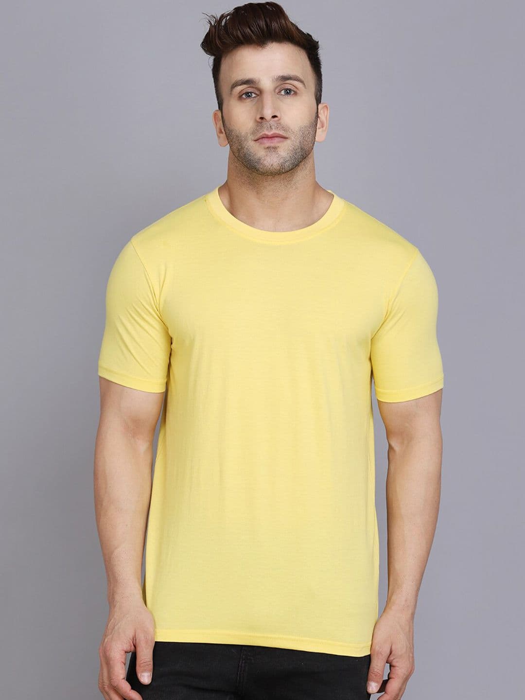 SLOWLORIS Round Neck Cotton T-shirt - view 1