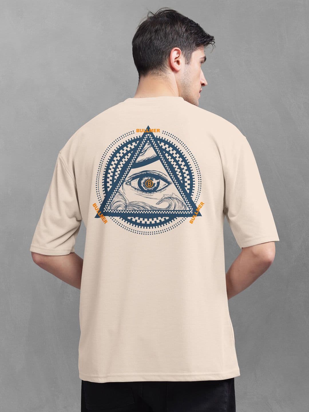 BULLMER Graphic Printed Oversized Cotton T-shirt - view 1