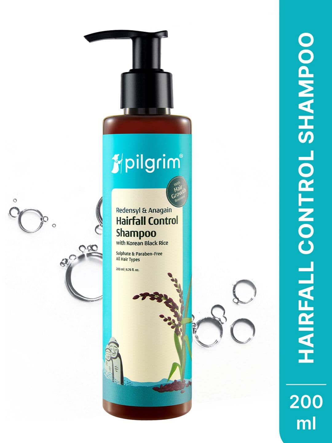 Pilgrim Redensyl & Anagain Hairfall Control Shampoo - 200ml - view 1