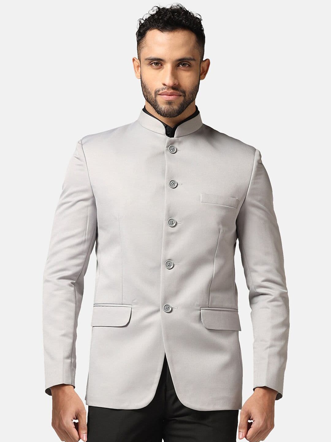 TAHVO Slim Fit Bandhgala Blazer - view 1